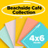 Post-it Notes, 4 in x 6 in, 5 Lined Sticky Note Pads, 100 Sheets per Pad, Beachside Café Collection