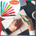 Fulmoon 300 Pcs Black Ink Pens Bulk, 1.0 mm Medium Point Retractable Ballpoint Pens for School Office Supplies (Rainbow)