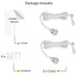 15 E-26/ E-27 Bulb 2 Set 2 Rustic State Fabric Cord for Hanging Pendant Lamp Fixture - Feet Braided Flexible Cable