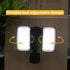 19W 2 2000LM, 5000K, IP65 UME LED Flood Light Motion Sensor Outdoor, Adjustable Head, Waterproof, Dusk to Dawn Security