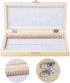 Microscope Slide Box, Large-Capacity Wooden Storage Box for Biological Slide Collection