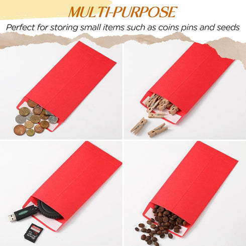 Fulmoon 500 Pcs Christmas Money Envelopes 110 Gsm, 3.5 x 6.5 Inch Gummed Flap for Money Saving Challenge
