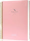 FLYING EAGLE 8.5 x 11 Large Graph Notebook, 210 Pages, Hardcover Graphing Notebook for Men Women, Pink