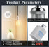 E26 600 6 Packs (6 DiCUNO Edison Vintage Lamp Socket, Pendant Lamp Holder, Light Sockets Replacement, Antique Look