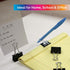 BAZIC Binder Clips Assorted Sizes, Small Medium Large Paper Clamps for Office School Supplies (12/Pack)