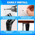 suiwotin 12pcs 6 Inch 5x6 Inch Shelf Brackets, Heavy Duty L Bracket, Shelf Corner Brace Right Angle Bracket, Floating