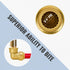 SUNGATOR 3/4" 90 Degree Female Elbow, 3/4 Inch Push x 3/4 Inch FNPT, No Lead Brass Plumbing Fitting, Pack of 2