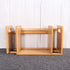 NUOBESTY Bamboo Extension Book Rack - Bamboo Desktop Organizer, Expandable Book Shelves Storage Rack (Wood Color)