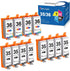 PGI 35 CLI 36 Ink Cartridge Compatible with Canon 35 36 for Pixma iP110 iP100 TR150 (12 Pack)