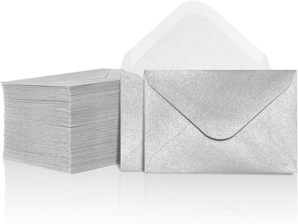Gift Card Envelopes - 100-Count Mini Paper Business Card Envelopes, Bulk Tiny Envelope Pockets for Small Note Cards,