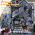 800LED 262FT, 8 Dimmable Ollny Christmas Lights Outdoor Cool White Plug in Fairy Light with Remote, Modes Waterproof