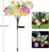 2 Pack JJGoo Solar Garden Lights, Solar Flower Swaying Light for Outside, New Upgraded Outdoor Waterproof Light