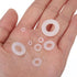uxcell 520pcs Rubber Flat Washer Gasket Assortment, M2.5-M8, 8 Sizes for Faucet or Plumbing