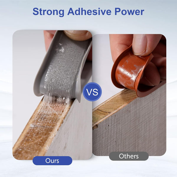 U-Shape Edge Banding, 16.4ft TPE Self Adhesive Veneer Edging Trim for Furniture Restoration (7/20'' (9mm), Grey)