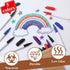 Maitys 144 (5 Pcs Dry Erase Markers Bulk No Bleeding Fine Tip Whiteboard Markers for Writing Dry Erase Whiteboard