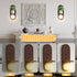 fnmobe Set 2,Rustic Room,12 Battery Operated Wall Sconce with Shelf of Candle Holder with Rechargeable Wall Lights