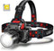 Rechargeable Super Bright LED Headlamps, Mechanical Rotational Zoom, USB Head Lamp with Power Bank, Waterproof for