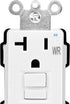 Amazon Basics Weather-Resistant GFCI Receptacle with LED Indicator, 20 Amp, White