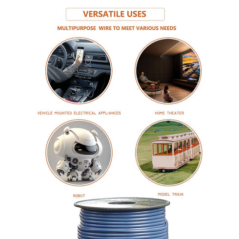 12 2 100ft (200ft 12 Gauge Wire Colors Each Total) - Copper Clad Aluminum CCA, AWG Automotive Electrical Wire for Low