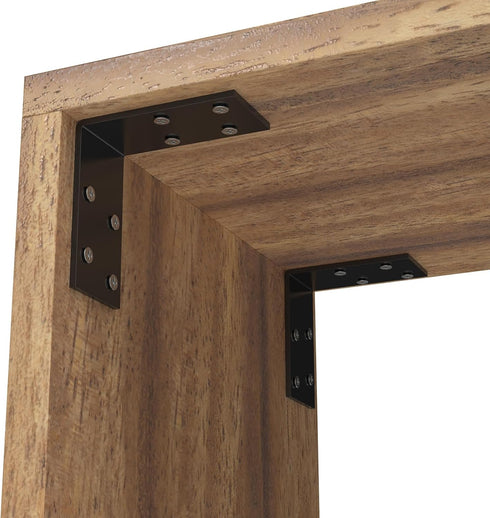 KOMOHOM 1.5x3x3 Inch 8PCS 90 Galvanized L Bracket, Degree Angle Bracket for Shelf, Iron Corner Brackets for Wood