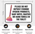 Sigo Signs 10x14 Inches, .040 Please Do Not Deposit Feminine Hygiene Products Baby Wipes Diapers Or Hand Towels Sign