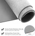 TOWWI PU Leather Desk Pad, Large 32” x 16” Waterproof Writing Mat, Multi-Color Non-Slip Mouse Pad with Suede Base (Gray)