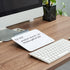 Small Desktop Glass Dry-Erase Whiteboard, 8 x 6 Inches, Tabletop Easel Whiteboard with Stand for Artist and Teacher