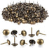 500Pcs BetterJonny Upholstery Tacks, Decorative Furniture Nails Pins, 17X11MM Bronze Metal Thumb Tacks