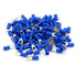 Baomain Insulated Fork Spade Wire Connector Electrical Crimp Terminal 14-16AWG USA #8 Blue (1000PCS)