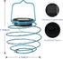 Solar Spiral LED Lanterns, Solar Garden Lights Outdoor Decorative Hanging Lights, Waterproof Pendant Light for Garden