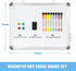 LUCYCAZ Weekly Dry Erase Board, 16" x 12", Magnetic Double-Sided To Do List Whiteboard for School, Home, Office