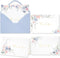 Crisky Floral Thank You Cards with Envelopes, Wildflower Hydrangea Blank Cards and