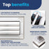 14x6 Inch 3-Way (Duct Opening) Aluminum Air Flow Vent HVAC Vent Cover for Wall or Ceiling Quiet HVAC Wall Register
