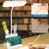 3 Dimmable Desk Lamps for Home Office, Desk Lamp for College Dorm Room with Pen Phone Holder, Color Modes