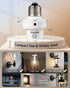 E26/E27 Bulb 300 4 Pack Light Sensor Socket, Light Socket, Automatic Dusk to Dawn Photocell Sensor with Adjustable