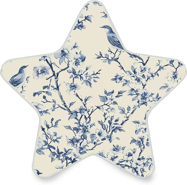 Burbuja Vintage Indigo Twig Bird LED Night Light Plug into Wall 0.2W Star-Shaped
