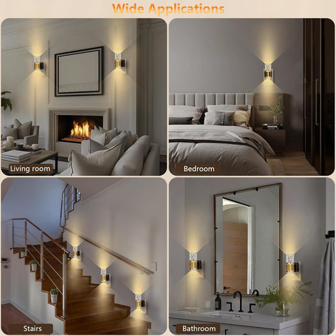 2 Pack, 0-100LM Dimmable, 3000K LED Night Lights Plug into Wall Acrylic Nightlight with Dusk to Dawn Sensor, Stepless