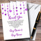 The Card Zoo Purple Watercolour Heart Drop Personalized Wedding Thank You Cards