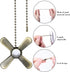 Iceyyyy Set 4Pcs 8Pcs 2Pcs 35.4 inches Bronze Ceiling Fan Pull Chain Including Beaded Ball Fan Pull Chain Pendant