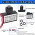 BTFO 105V-130V AC Photocell Light Control Sensor, Photocell Sensor with Nuts and Washer Dusk to Dawn Auto On/Off