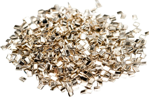 Silver Chip Solder (Easy), 3 grams (~2000 pcs) 0.5 x 1.0 x 0.25mm Ultra Tiny, Made in USA by CRAFT WIRE
