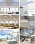Yomandocix 4x2 feet,1 Pack Stained Glass Fluorescent Light Covers for Ceiling Lights Magnetic Light Filters