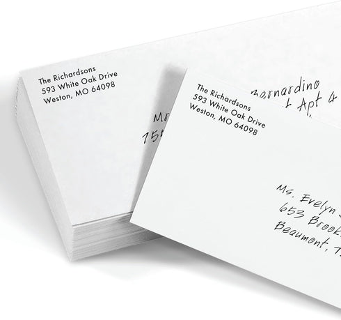 LUXPaper #9 Slimline Invitation Envelopes, Peel & Press, 3 7/8" x 8 7/8", Bright White, 80lb. Text, 50 Qty