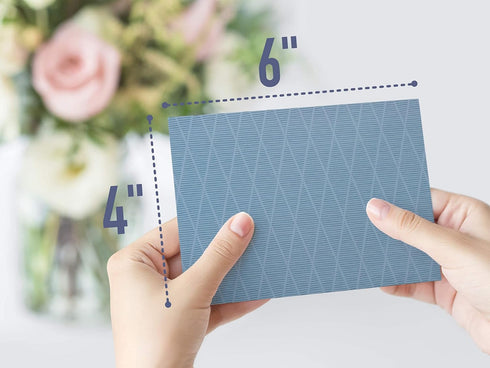 Set 20 Pack 4x6 VNS Creations Bundle - Thank You Cards With Envelopes Bulk & Stickers - - Light Blue and Navy Blank