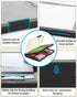 Clearview Clipboard with 2 Storage, Heavy Duty 8.5x11 Dry Erase ClipBoards with Pen Holder - Black