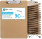 Wood Clipboards 30 Pack, Letter Size Hardboard Clip Board 8.5x11 for Classroom, Office Supply, and Students