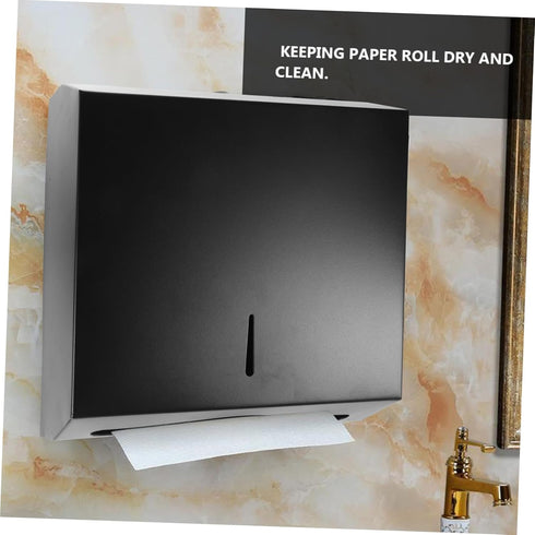 ORFOFE Stainless Steel Tissue Holder Wall-Mounted Paper Towel Dispenser for Bathroom and Toilet Adhesive Toilet Tissue