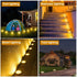 ZGWJ Solar Ground Lights - 8 LED Waterproof Garden Lights for Yard Walkway Patio Lawn Decoration