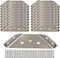 Universal Stainless Steel Corner Connector, 8Pcs Heavy Duty Bracket, Silver Metal Corner Braces for Wood with Screws