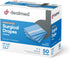 50 Count 3-Ply 3" 18" 26" Dealmed Fenestrated Sheets Poly-Lined Drape Sheets with Fenestration, White Material, Perfect